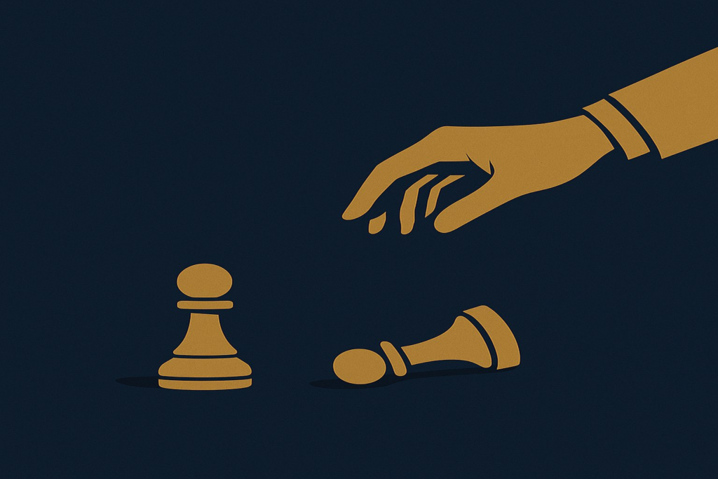 Conceptual illustration showing an uneven chessboard that represents the imbalance between apology and acceptance in communication